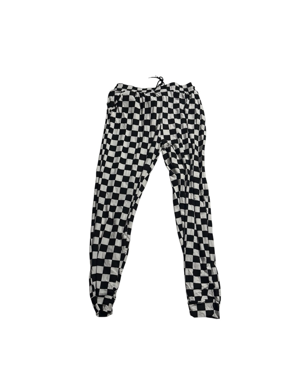 Checkerboard Black and White Joggers
